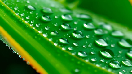 Aloe vera juice drop close up. Aloe vera leaf with aloe gel over green background.