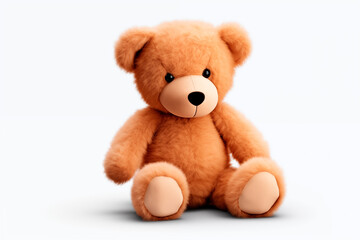 drawn teddy bear on a white background