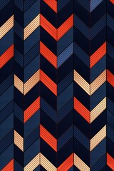 Navy repeated geometric pattern