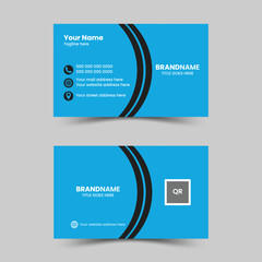  Creative and modern business card template design front and back