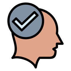 Positivity Outline Color Icon