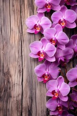 Orchid wooden boards with texture as background