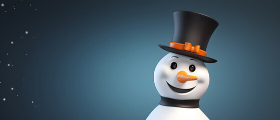 A playful snowman wearing a charming hat made of lego pieces comes to life in an animated cartoon,...