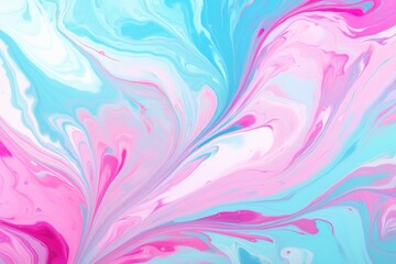 Pastel cyan seamless marble pattern with psychedelic swirls