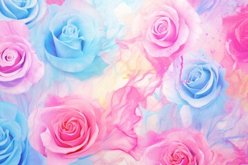 Pastel rose seamless marble pattern with psychedelic swirls