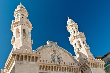 In the streets of Algiers, the capital of Algeria. Ketchaoua Mosque in the historic Casbah...