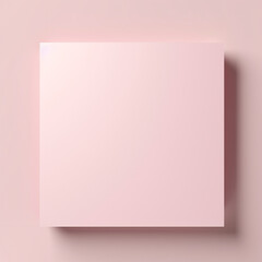 fotografia de estilo mockup con detalle de nota de papel de tonos rosados sobre fondo neutro