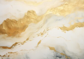 Close-up of Gold and White Marble, A Luxurious and Elegant Design Element