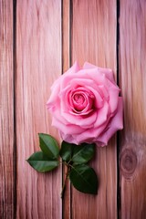 Pink Rose wooden boards with texture as background 