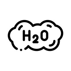 h2o line icon