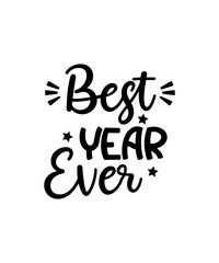 Happy New Year SVG Bundle, New Year SVG, New Year Shirt, New Year Outfit svg, Hand Lettered SVG, New Year Sublimation, Cut File Cricut