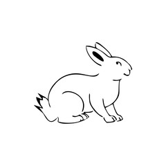 Vector Illustration of a rabbit