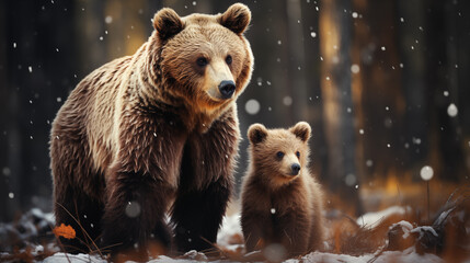 Obraz premium Brown bear