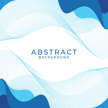 Abstract curved and wave lines background template