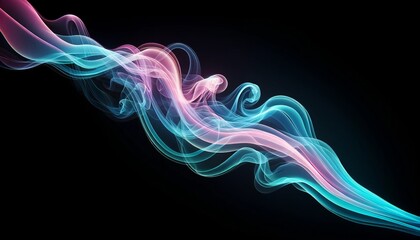 Serene Neon Soft Color Smoke in Wide Angle