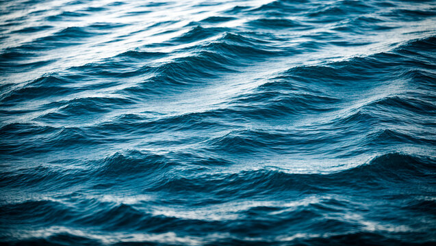 Blue sea water background texture. Sea water surface texture. sea water texture. Deep sea waves. Ai Generative
