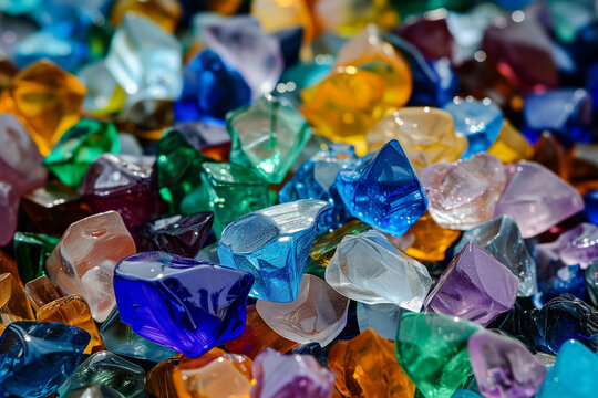 Buntes Glasgranulat