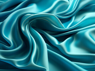 Obraz premium Blue cloth background with an elegant design.