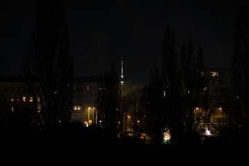 Capturing the Magic of New Year's Eve: Berlin Skyline Illuminated by Dazzling Fireworks Celebration...