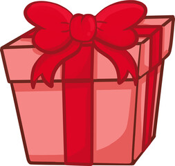 gift box with red ribbon