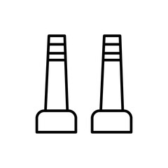 chimneys line icon