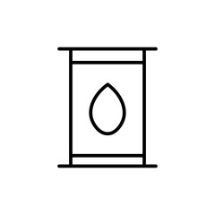 oil barrel line icon