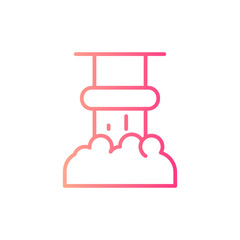 waste gradient icon