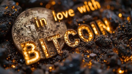 amoureux du bitcoin en or