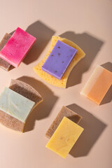 Eco cleaning with soap and sponges