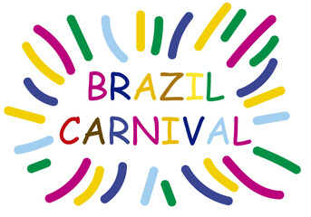 Texto de carnaval brasileño en fondo blanco.
