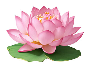 pink water lily lotus isolated png transparent