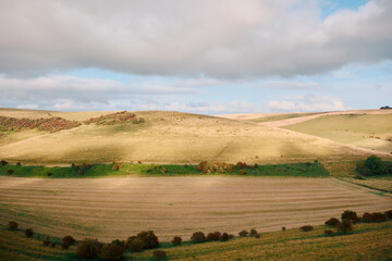 landscape of the hills
