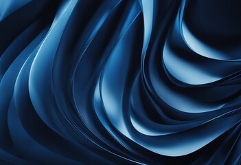Black dark azure cobalt sapphire blue abstract background Color gradient Geometric shape Wave wavy