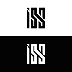 Obraz premium ISS logo. I S S design. White ISS letter. ISS, I S S letter logo design. Initial letter ISS letter logo set, linked circle uppercase monogram logo. I S S letter logo vector design. 