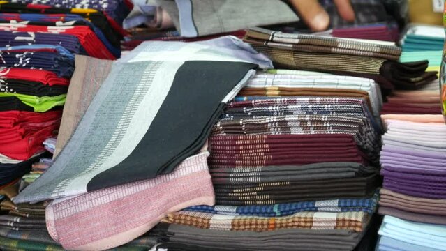stack of handkerchiefs 