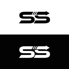 SS logo. S S design. White SS letter. SS, S S letter logo design. Initial letter SS letter logo set, linked circle uppercase monogram logo. S S letter logo vector design.	
