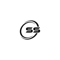 SS logo. S S design. White SS letter. SS, S S letter logo design. Initial letter SS letter logo set, linked circle uppercase monogram logo. S S letter logo vector design.	

