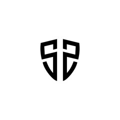 SZ logo. S Z design. White SZ letter. SZ, S Z letter logo design. Initial letter SZ letter logo set, linked circle uppercase monogram logo. S Z letter logo vector design.	
