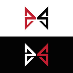 ZS logo. Z S design. White ZS letter. ZS, Z S letter logo design. Initial letter ZS letter logo set, linked circle uppercase monogram logo. Z S letter logo vector design.	
