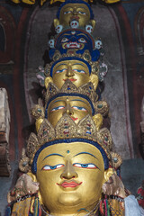 Avalokiteshvara statue, Vanla Monastery, Thangki, Buddhist Art, Tibetan Buddhism