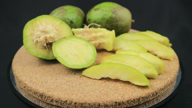 Kedondong or ambarella is a tropical tree,this fruit commonly used as salad fruit or rujak. Rotary display