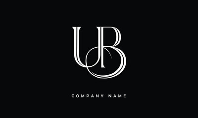 BU, UB, B, U Abstract Letters Logo Monogram