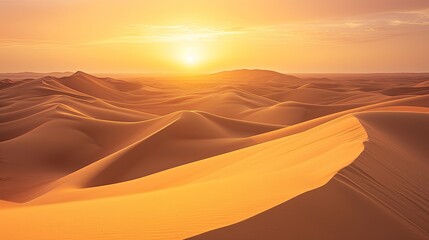 Fototapeta na wymiar Desert Sunset Vista