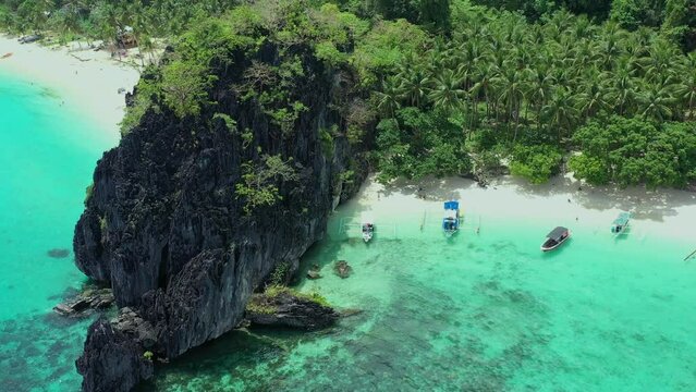 Aerial view of Seven Commandos Beach