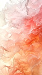 A soft and airy watercolor background with translucent layers of blush cream and peach. Vertically oriented. 