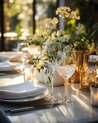 wedding table setting