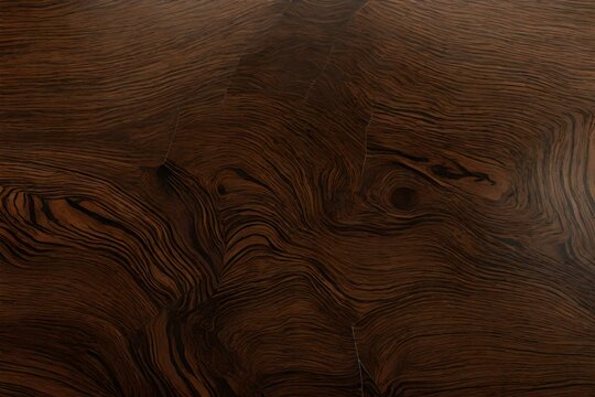 Wenge wood with its deep brown color and distinctive black veining.