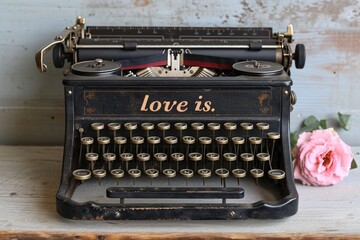 Fototapeta na wymiar vintage typewriter 