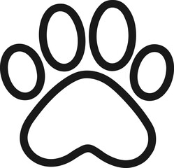 Paw Print Outline