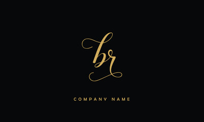 BR, RB, B, R Abstract Letters Logo Monogram